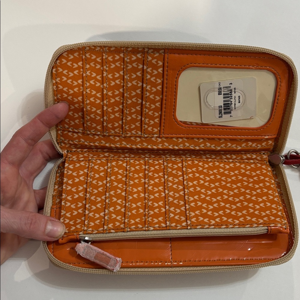 Fossil Key-Per zip-around continental clutch wallet with vibrant tribal-inspired - Picture 11 of 13